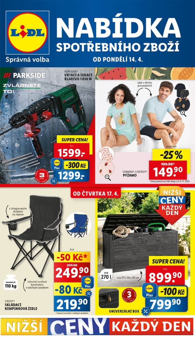 Lidl leták Spotřební zboží 14.-20.4.