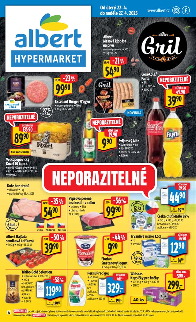 Albert hypermarket leták 22.-27.4.