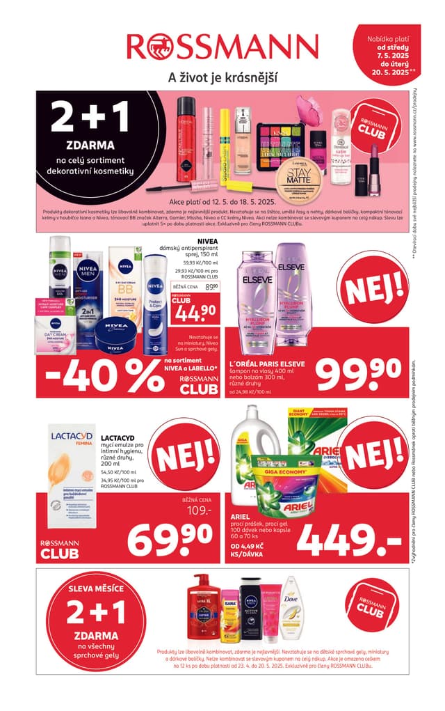 Rossmann drogerie leták 7.-20.5.