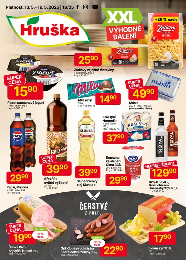 Hruška supermarket leták 13.-19.5.